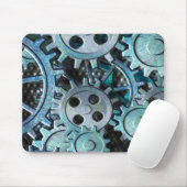 Graue und blaue Metalle Mousepad (Mit Mouse)