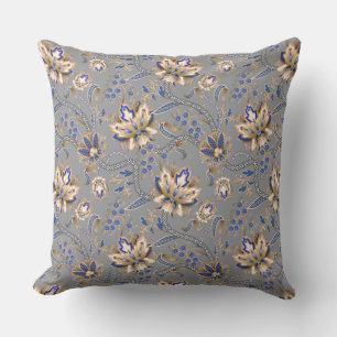 Graue und blaue moderne Eleganz  Kissen