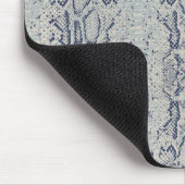 Graue und blaue Schlange Hautfarbe Mousepad (Ecke)