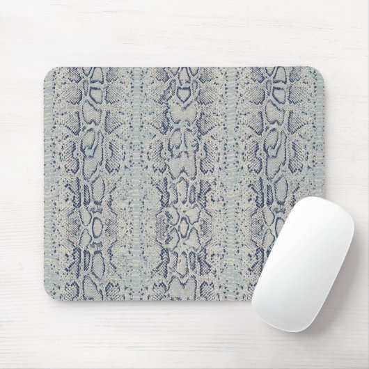 Graue und blaue Schlange Hautfarbe Mousepad (Mit Mouse)