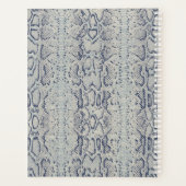 Graue und blaue Schlange Hautfarbe Planer (Rückseite)