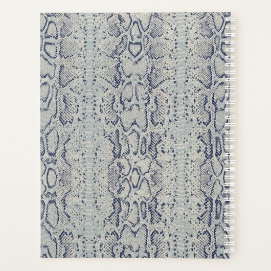 Graue und blaue Schlange Hautfarbe Planer (Rückseite)