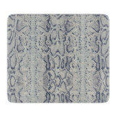 Graue und blaue Schlange Hautfarbe Schneidebrett (Vorderseite)