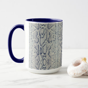 Graue und blaue Schlange Hautfarbe Tasse