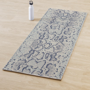 Graue und blaue Schlange Hautfarbe Yogamatte