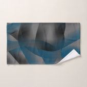 Graue und blaue Streifen, mit Gradiententeilen Badhandtuch Set (Handtuch)