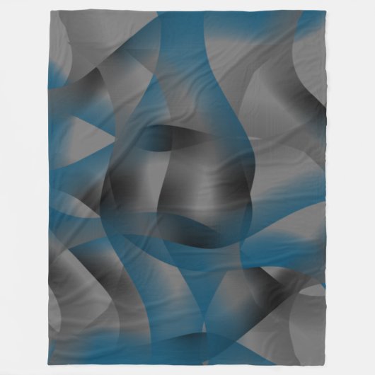 Graue und blaue Streifen, mit Gradiententeilen Fleecedecke (Vorderseite)