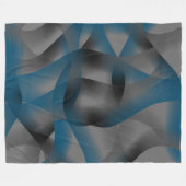 Graue und blaue Streifen, mit Gradiententeilen Fleecedecke (Vorderseite (Horizontal))