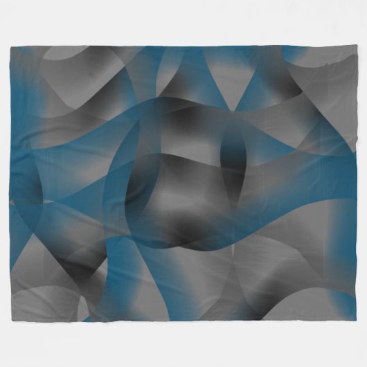 Graue und blaue Streifen, mit Gradiententeilen Fleecedecke (Vorderseite (Horizontal))