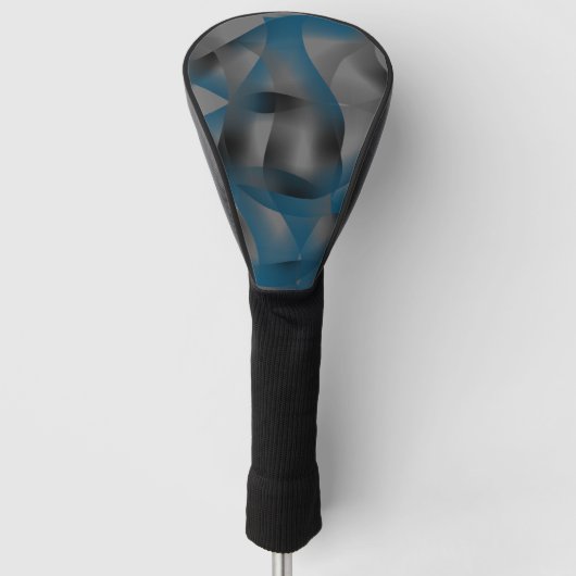 Graue und blaue Streifen, mit Gradiententeilen Golf Headcover (Vorderseite)