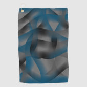 Graue und blaue Streifen, mit Gradiententeilen Golfhandtuch (Vorderseite)