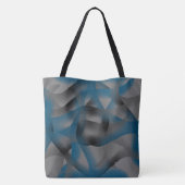 Graue und blaue Streifen, mit Gradiententeilen Tasche (Rückseite)