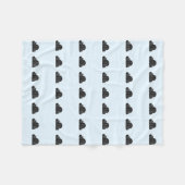 Graue und blaue Wolken-Fleece-Decke Fleecedecke (Vorderseite (Horizontal))