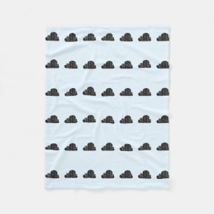Graue und blaue Wolken-Fleece-Decke Fleecedecke