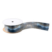 Graue und blaue Wolken Satinband (Spule)