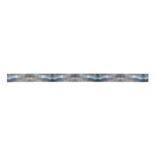 Graue und blaue Wolken Satinband