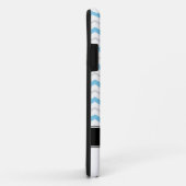 Graue und blaue Zickzack Monogram iPhone 5 Fall Case-Mate iPhone Hülle (Hinten/Rechts)