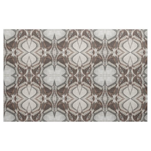 Graue und braune Abstrakte Kunst Stoff (Fat Quarter (45,7 x 55,9 cm))