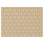 Graue und braune Herzmuster Tischdecke (Vorderseite (Horizontal))