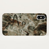 Graue und braune Marmorbäume Case-Mate iPhone Hülle (Rückseite (Horizontal))