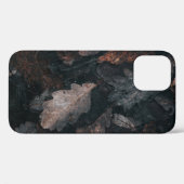 Graue und braune verwitterte Blätter Case-Mate iPhone Hülle (Rückseite (Horizontal))