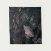 Graue und braune verwitterte Blätter Wandteppich (Vorderseite)