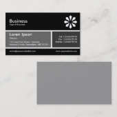 Graue und dunkelgraue Band v2 Visitenkarte (Vorne/Hinten)