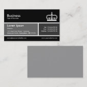 Graue und dunkelgraue Band v2 Visitenkarte (Vorne/Hinten)