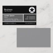 Graue und dunkelgraue Band v2 Visitenkarte (Vorne/Hinten)