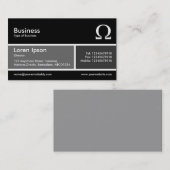 Graue und dunkelgraue Band v2 Visitenkarte (Vorne/Hinten)