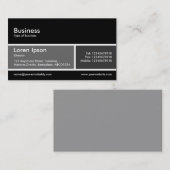 Graue und dunkelgraue Band v2 Visitenkarte (Vorne/Hinten)
