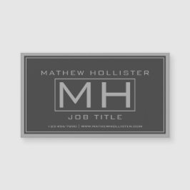 Graue und dunkelgraue Beruflich Magnetkarte