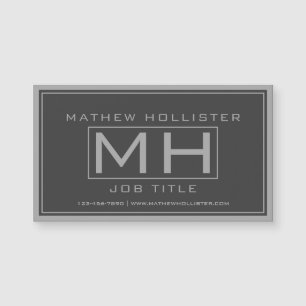 Graue und dunkelgraue Beruflich Magnetkarte