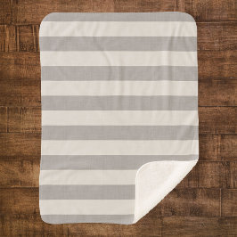 Graue und Elfenbein Streifen | Modernes Bauernhaus Sherpadecke