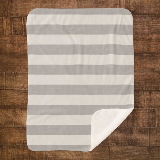 Graue und Elfenbein Streifen | Modernes Bauernhaus Sherpadecke