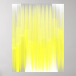 Graue und gelbe Abstrakt Art Poster drucken