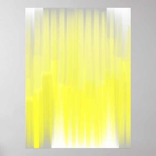 Graue und gelbe Abstrakt Art Poster drucken (Vorne)