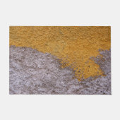 Graue und gelbe Betonmatte Fußmatte (Vorderseite)