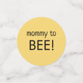 Graue und gelbe Hummelsäcke Babydusche Confetti Konfetti (Klein Vorderseite)