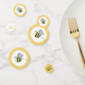 Graue und gelbe Hummelsäcke Babydusche Confetti Konfetti (Gruppe)