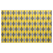 Graue und gelbe Raute Stoff (Fat Quarter (45,7 x 55,9 cm))