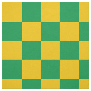 Graue und gelbe Schachbrettmuster Stoff