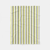 Graue und gelbe Streifen Fleecedecke (Vorderseite)