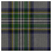 Graue und gelbe Tartan Kariert Stoff (Nahaufnahme)