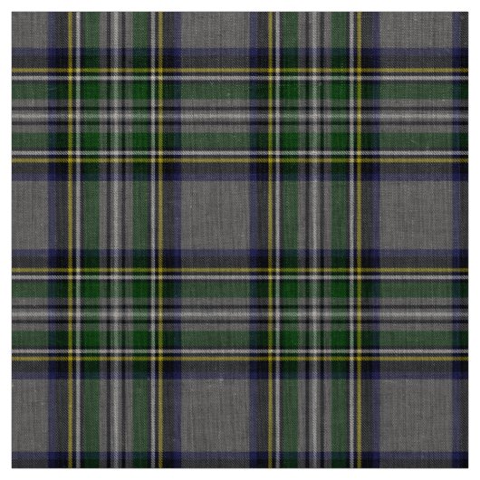 Graue und gelbe Tartan Kariert Stoff (Muster)
