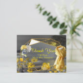 Graue und gelbe Tulpen, Gänse mit Sonnenuntergang Ankündigungspostkarte (Stehend Vorderseite)