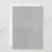 Graue und gelbe Tulpen mit Textur Einladung (Rückseite)