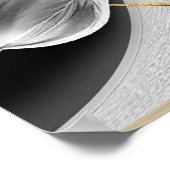 Graue und gelbe Tulpen mit Textur Poster (Ecke)