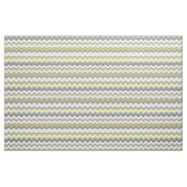 Graue und gelbe Zickzack, maßgeschneiderte Größe Stoff (Fat Quarter (45,7 x 55,9 cm))