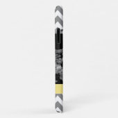 Graue und gelbe Zickzack-personalisiertes Foto Case-Mate iPhone Hülle (Hinten/Rechts)